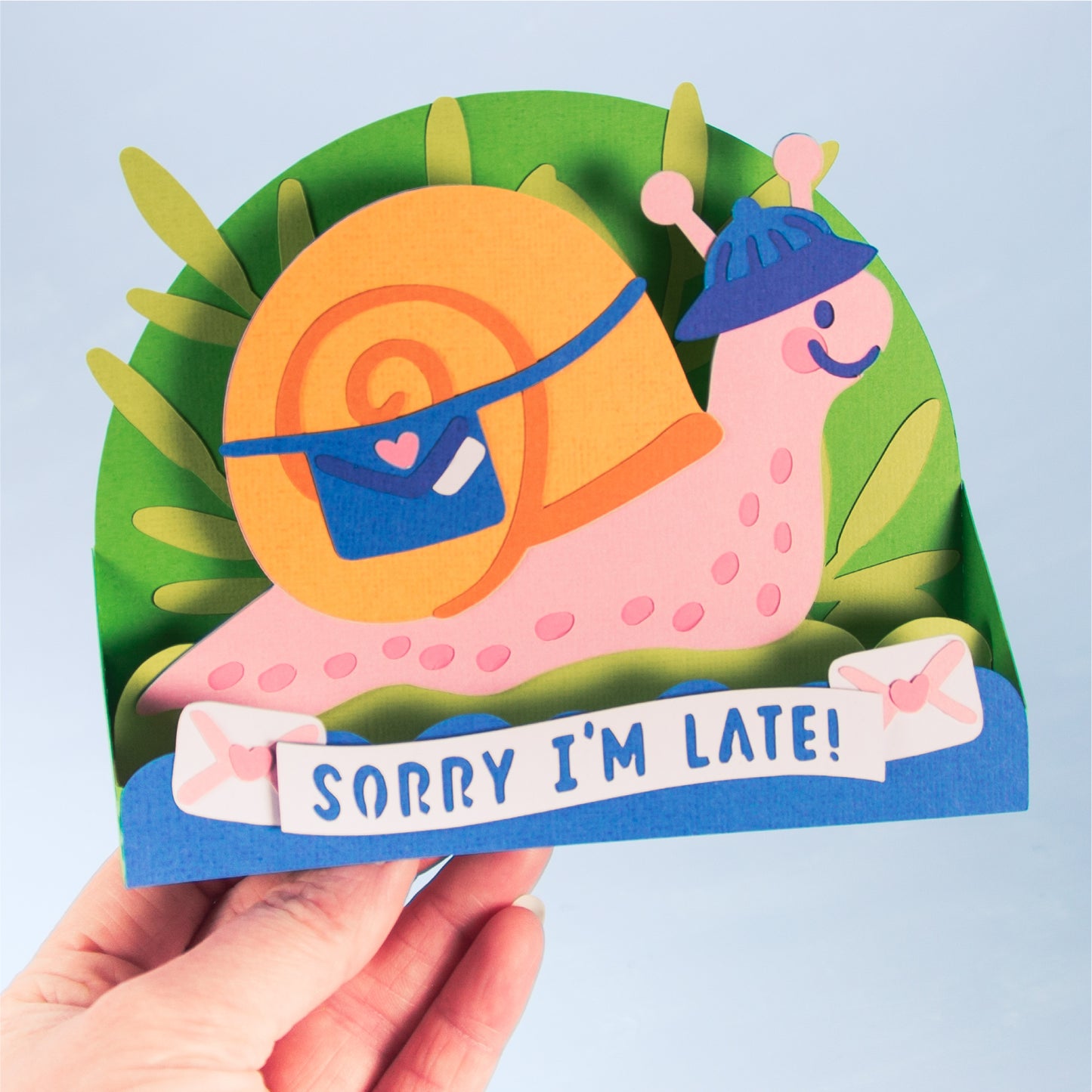 Snail Mail Card - 3D Card SVG