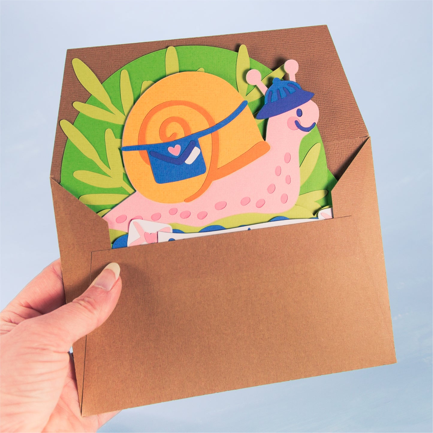 Snail Mail Card - 3D Card SVG