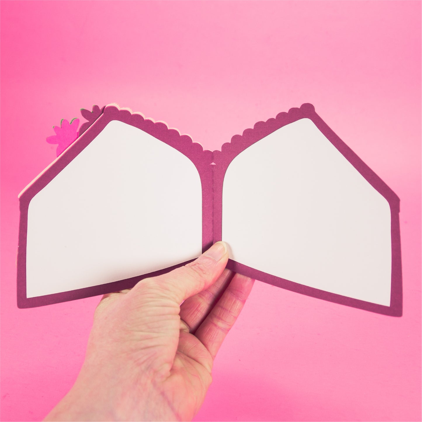 Strawberry Cake Slice Card SVG - Bifold Birthday Card