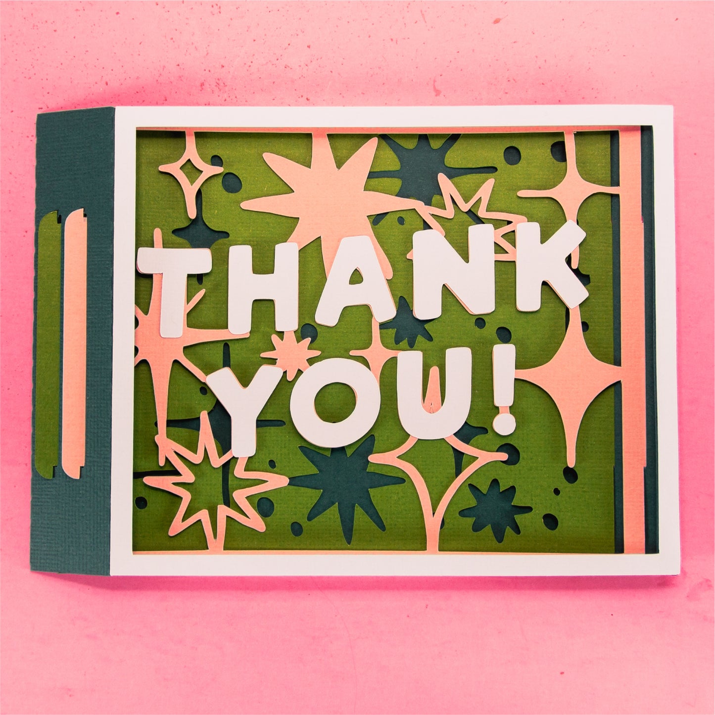 Thank You! Stars Card - 3D Thank You Card SVG