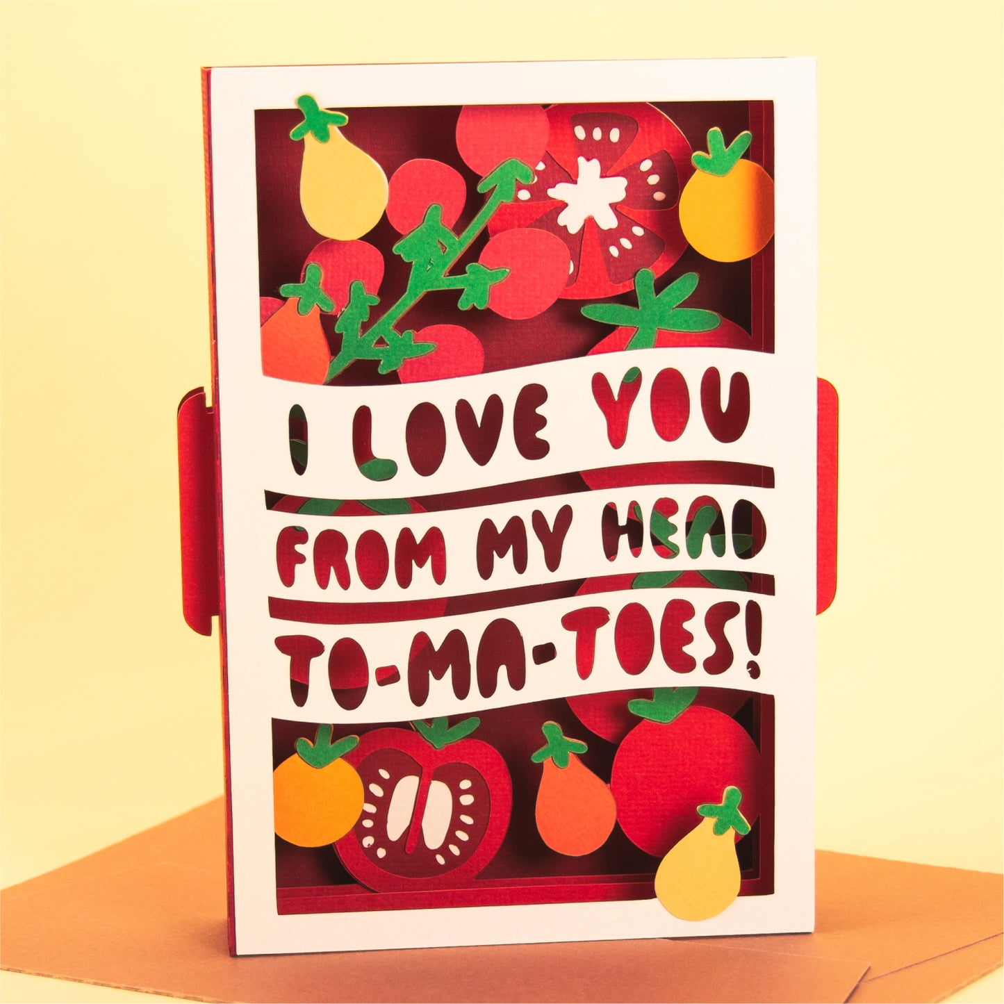 From My Head To-Ma-Toes Card - 3D Tomato Card SVG