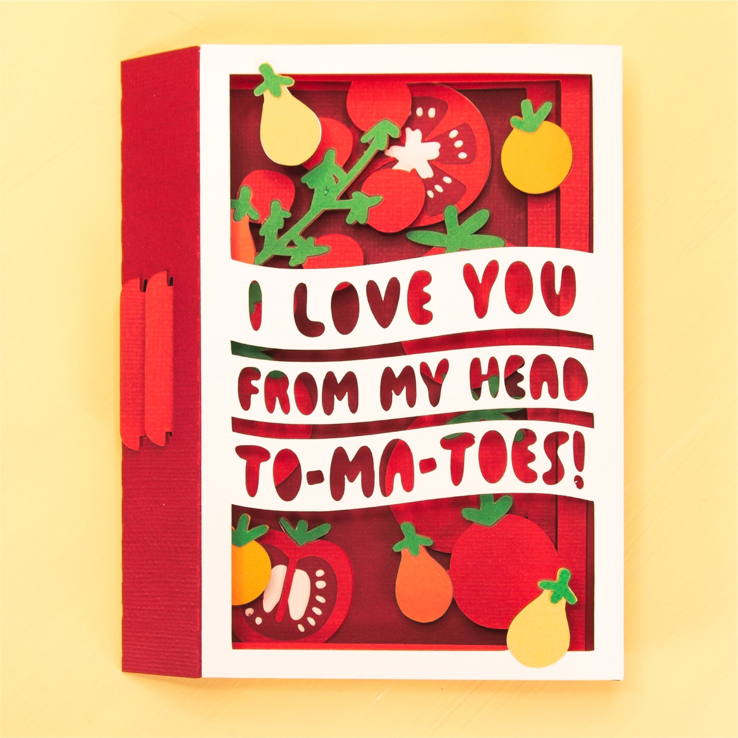 From My Head To-Ma-Toes Card - 3D Tomato Card SVG