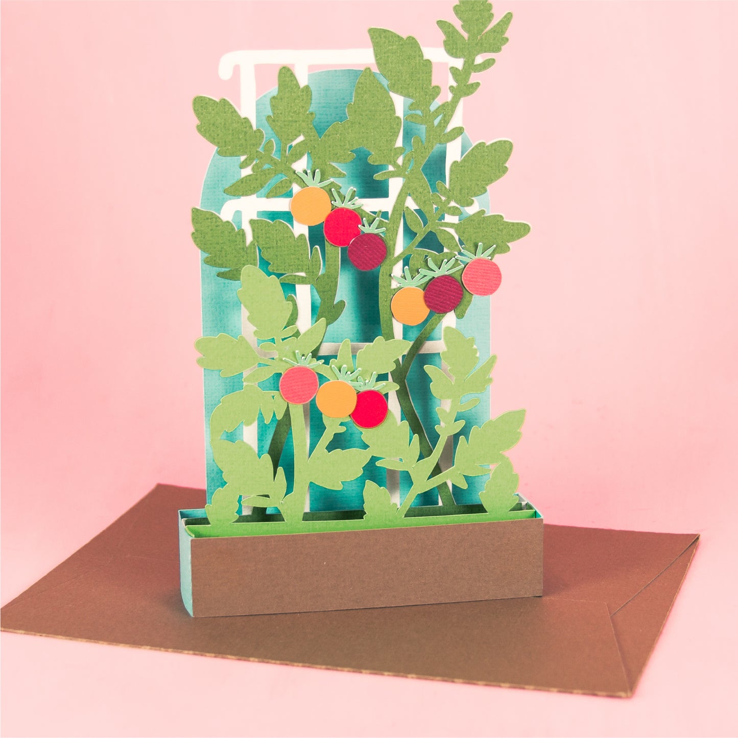 Tomato Trellis Card - Garden Card SVG