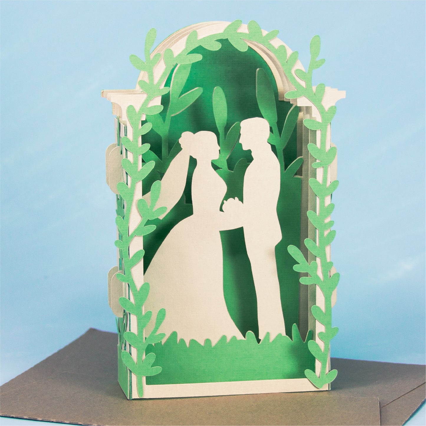 Arbor Wedding Card - 3D Card SVG