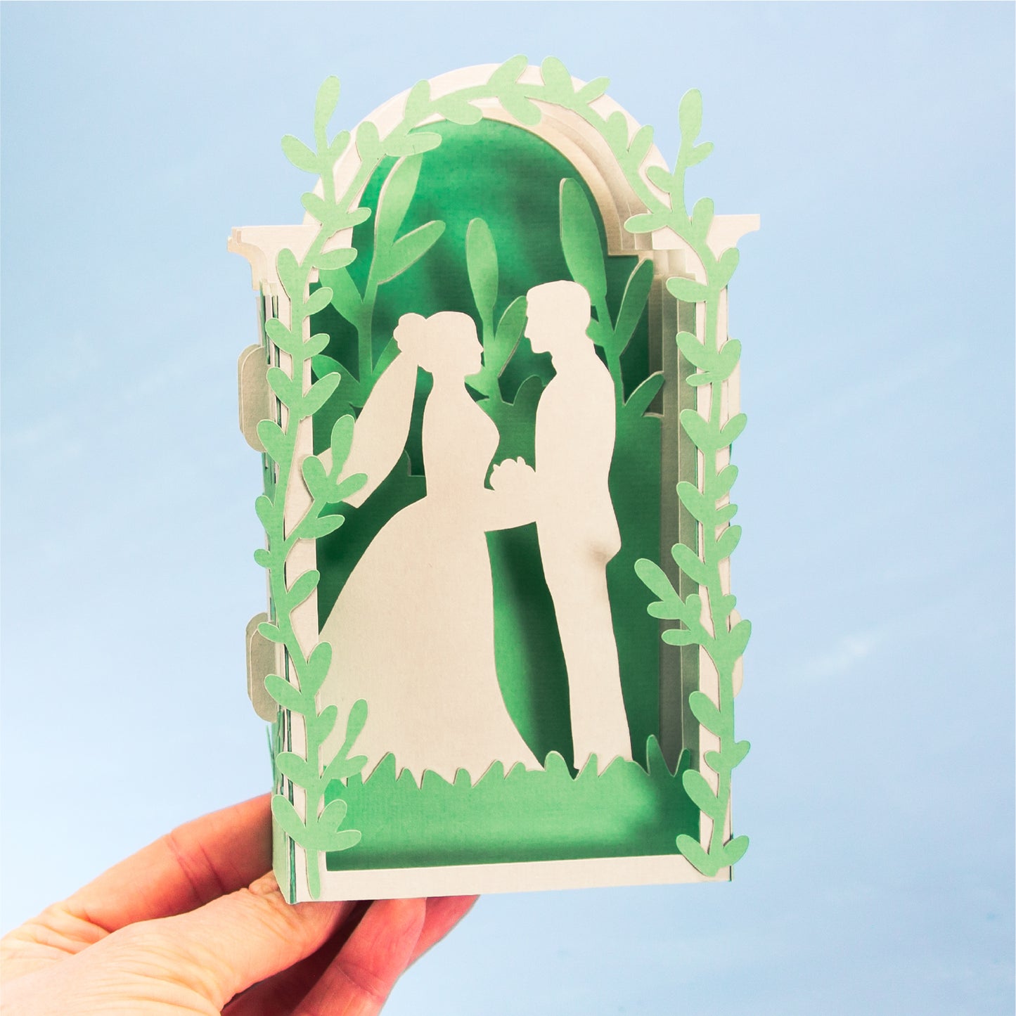 Arbor Wedding Card - 3D Card SVG