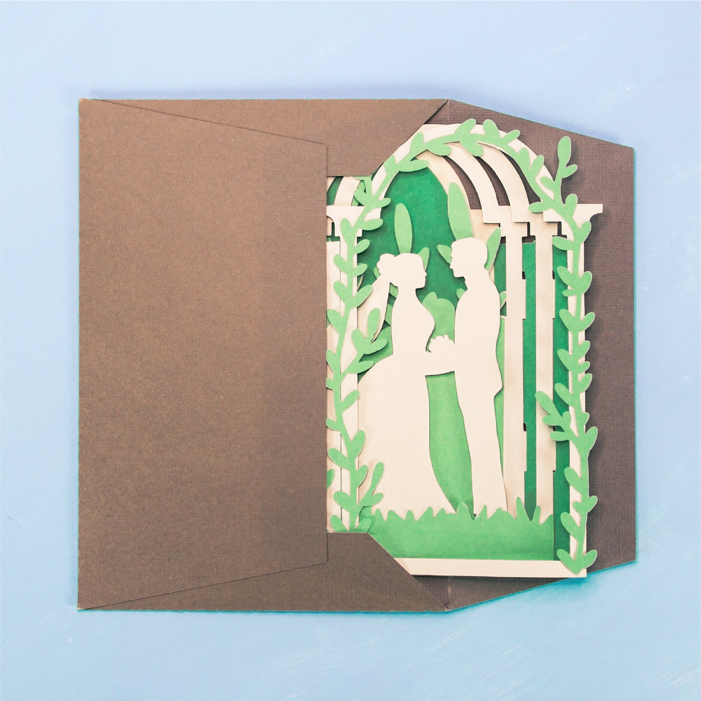 Arbor Wedding Card - 3D Card SVG