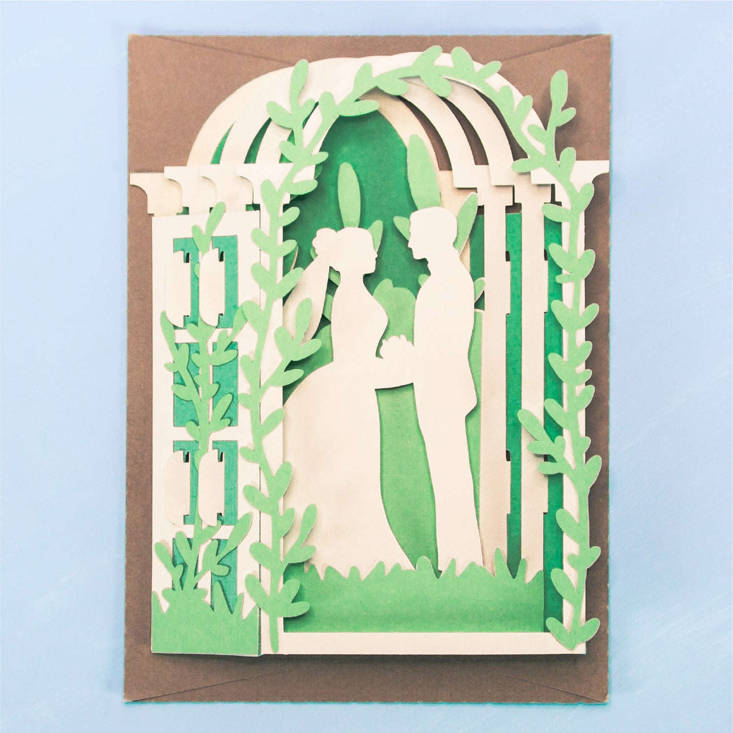 Arbor Wedding Card - 3D Card SVG