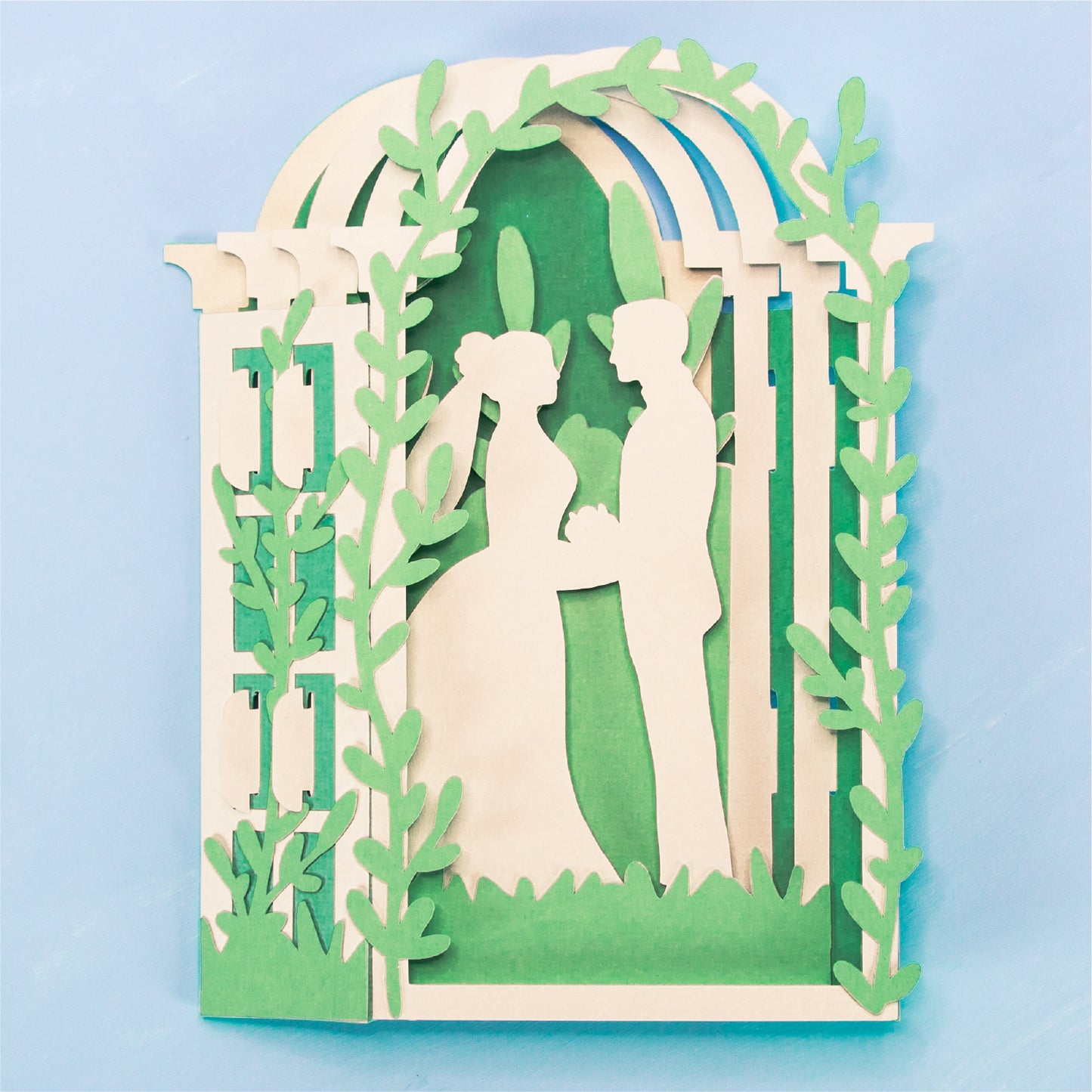 Arbor Wedding Card - 3D Card SVG