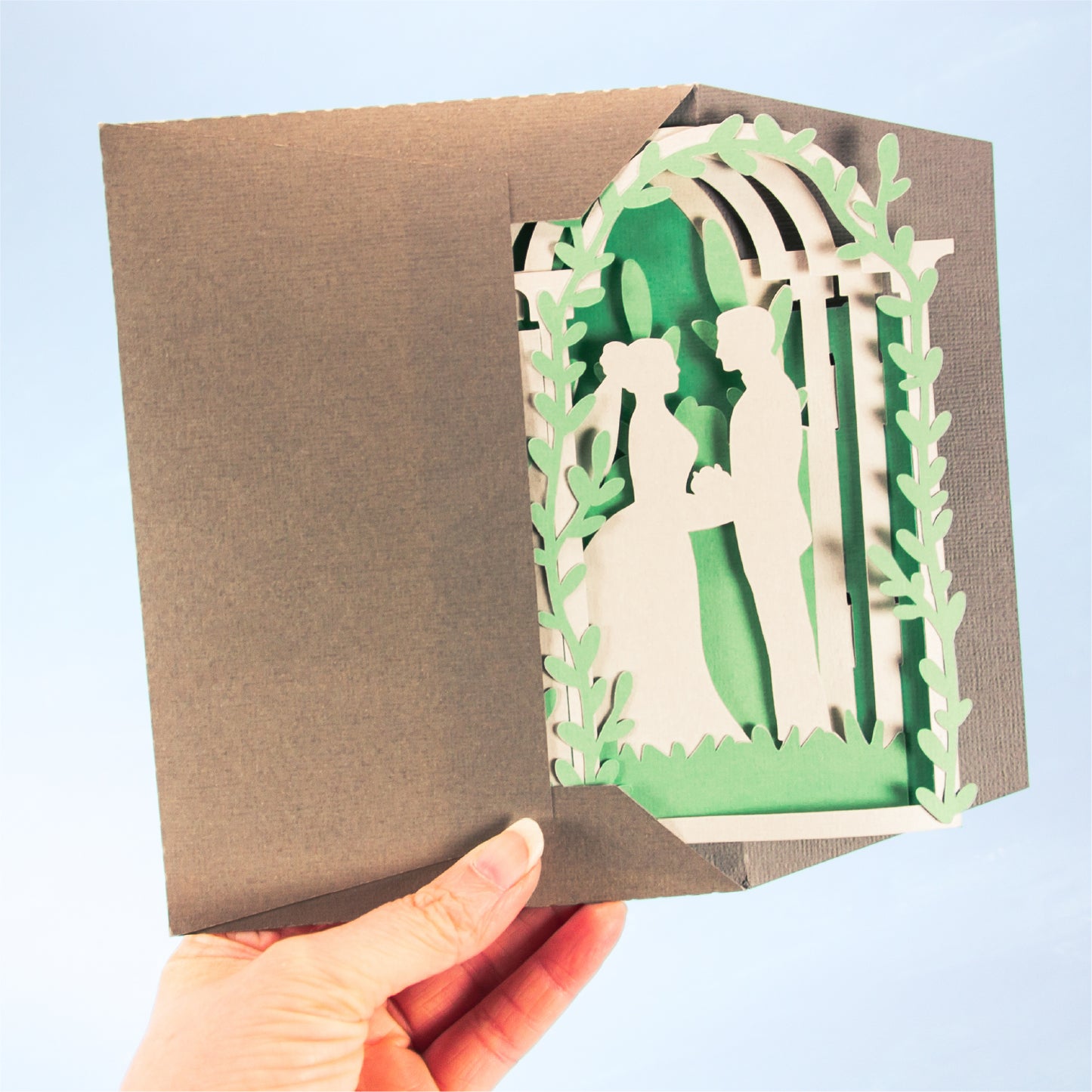 Arbor Wedding Card - 3D Card SVG