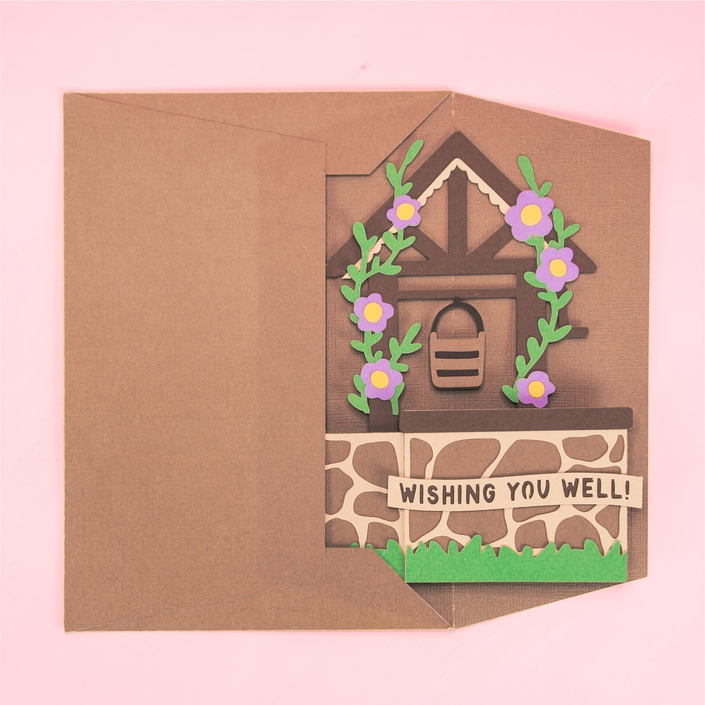 Wishing Well Card - 3D Card SVG