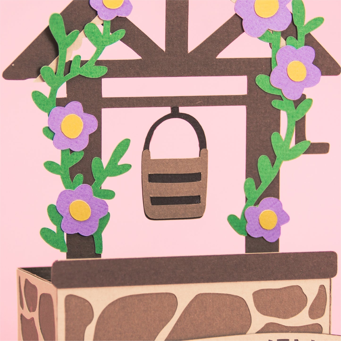 Wishing Well Card - 3D Card SVG