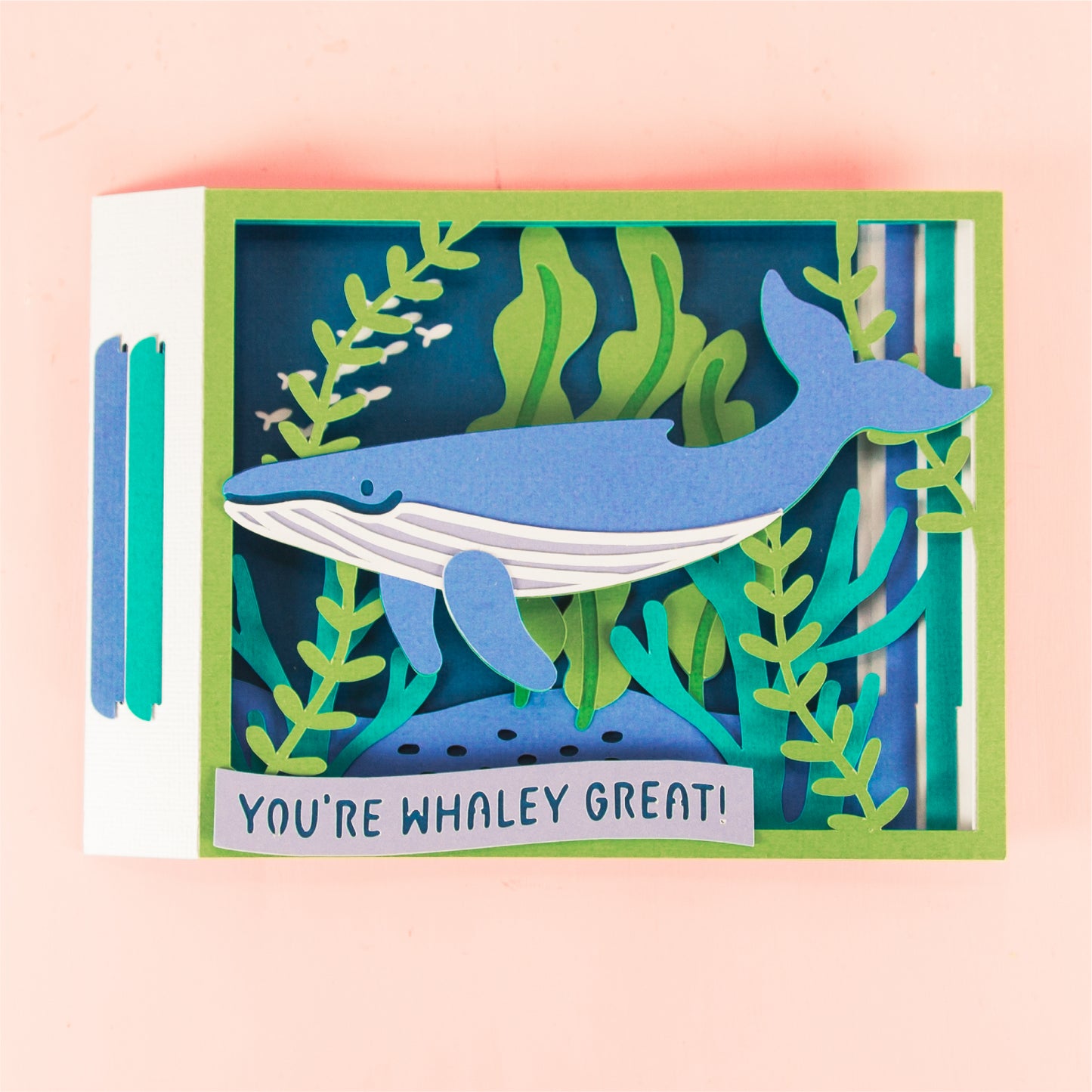 Ocean Whale Card - 3D Any Occasion Card SVG