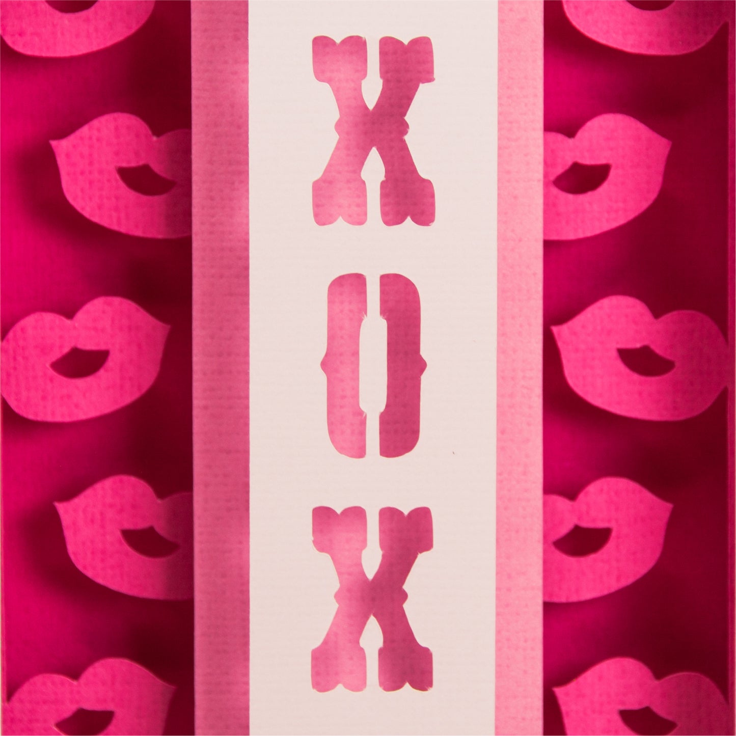 XOXO Lips Card - 3D Valentine's Day Card SVG
