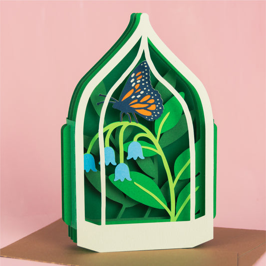 Butterfly Terrarium Card SVG