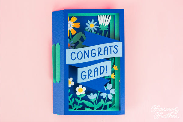 Congrats Grad! Graduation Card SVG – Furrow and Feather SVG