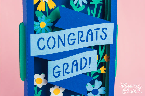 Congrats Grad! Graduation Card SVG – Furrow and Feather SVG