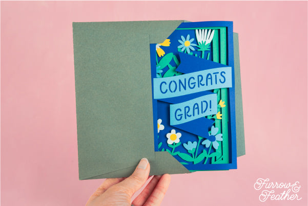 Congrats Grad! Graduation Card SVG