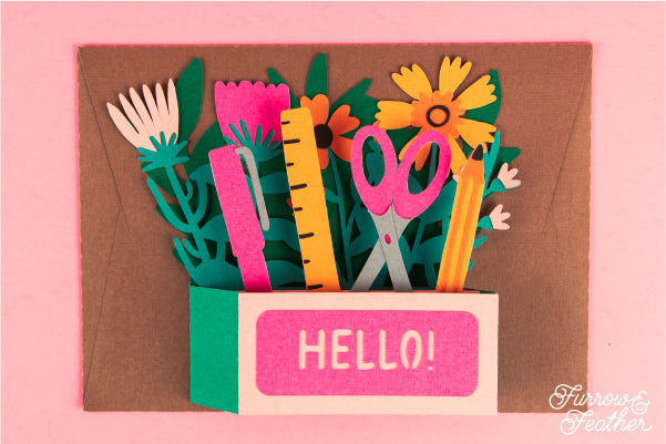 Crafty Wildflowers Card SVG