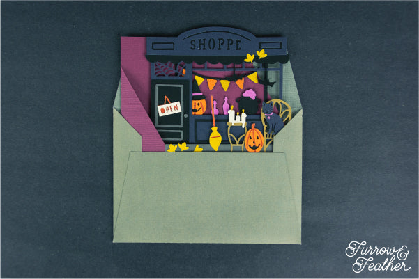 Halloween Shop Card SVG