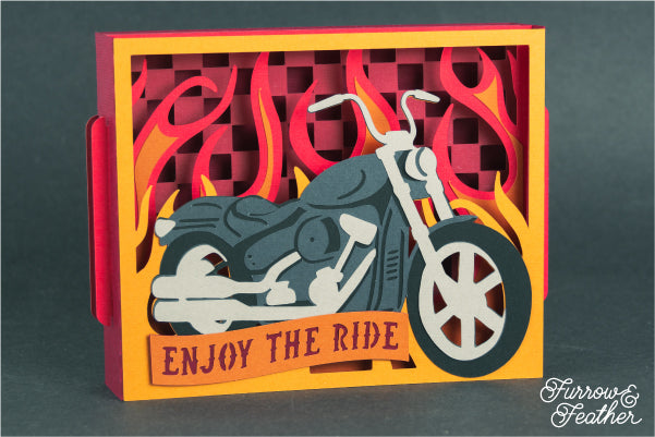 Motorcycle Card SVG