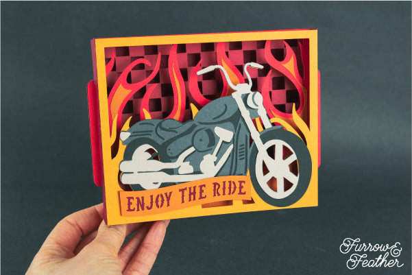 Motorcycle Card SVG