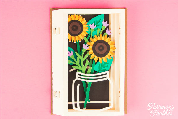 Sunflower Bouquet Card SVG