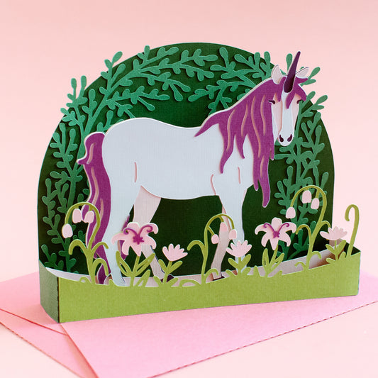 Magical Unicorn Card SVG