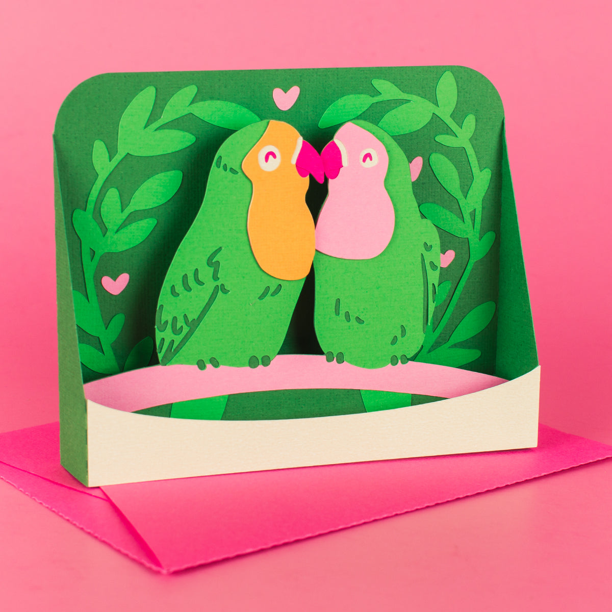 Lovebirds Card SVG